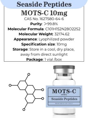 MOTS-c Research Peptide 10 mg · Lyophilized · ≥99%